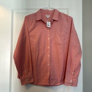 Pink Corduroy button-up shirt, Size L